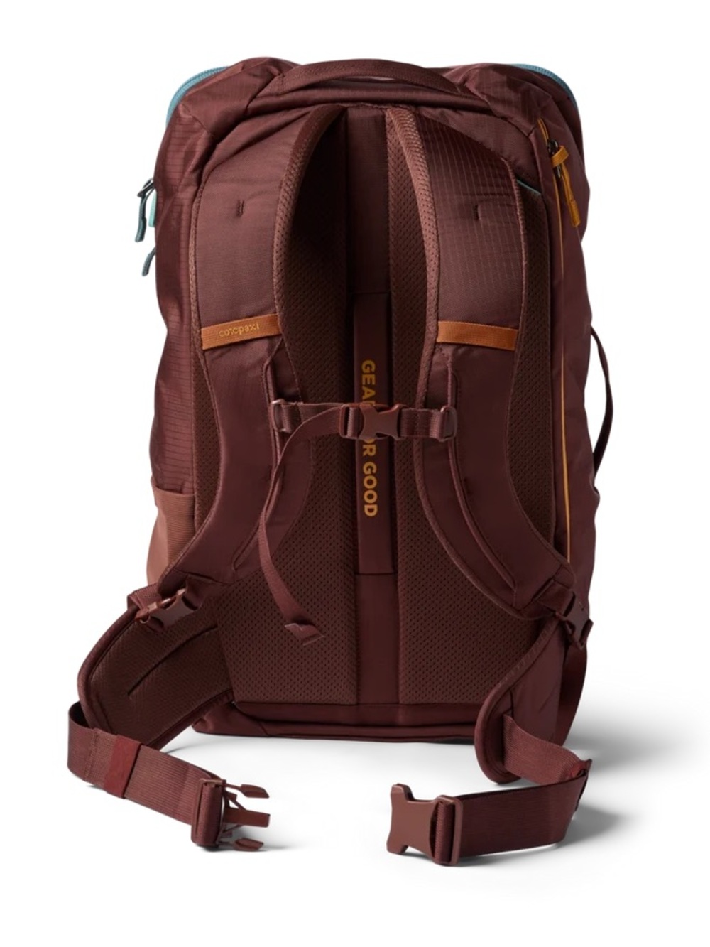 cotopaxi Allpa Backpack in burnt orange with teal accents - Picture 2 of 11